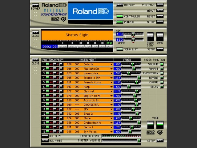 Roland Virtual Sound Canvas 3.0 (1999)