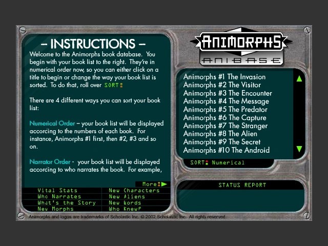 Animorphs Anibase (2002)