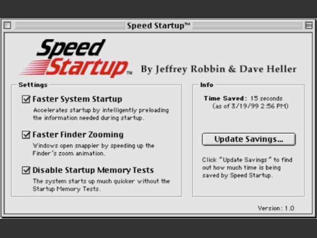 Speed Startup (1999)