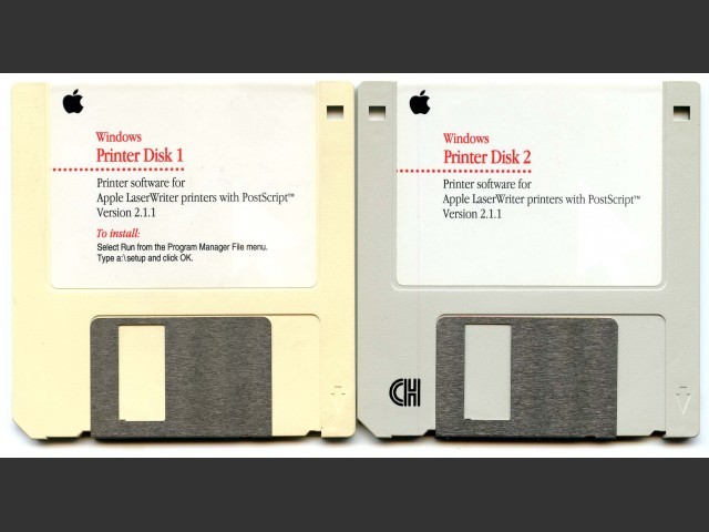 Windows Printer Disks for Apple LaserWriters (1995)