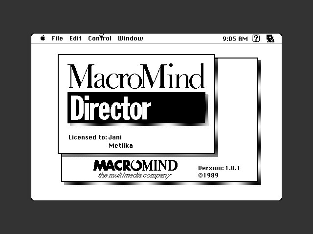 MacroMind Director 3.1.1 (1993)