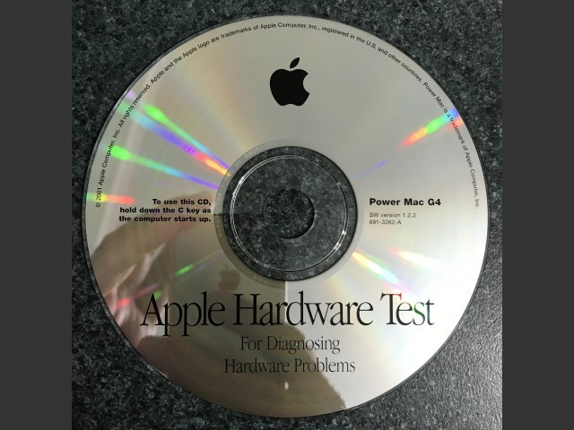 691-3262-A,,Apple Hardware Test v1.2.3. Power Mac G4 2001 (CD) (2001)