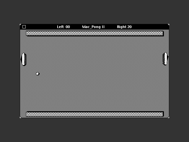 Mac Pong II gameplay 