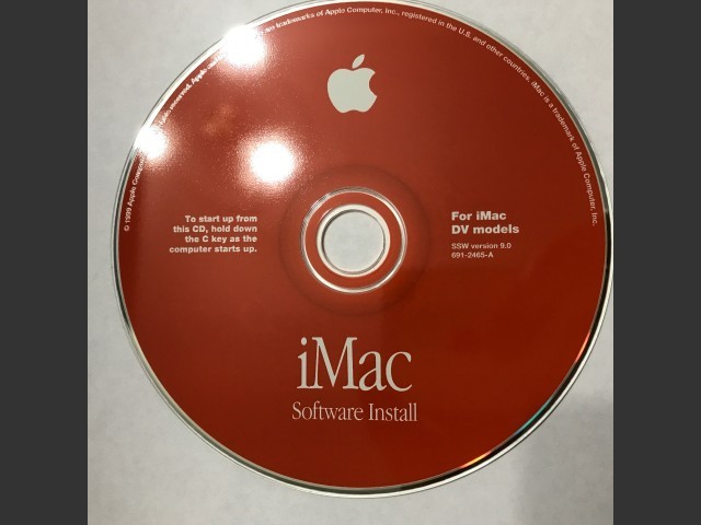 Mac OS 9.0 (iMac G3 DV) (691-2465-A) (CD) (1999)