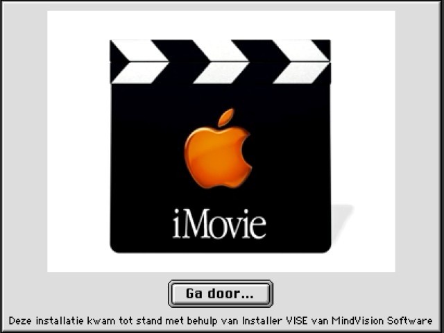 iMovie 2.0.1 Dutch full version (2000)