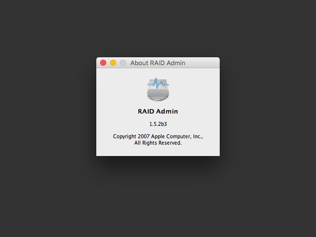 RAID Admin 1.5.2 (2007)