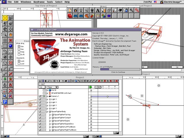 Electric Image Animation System 3D Toolkit v1 from DVGarage (2001)