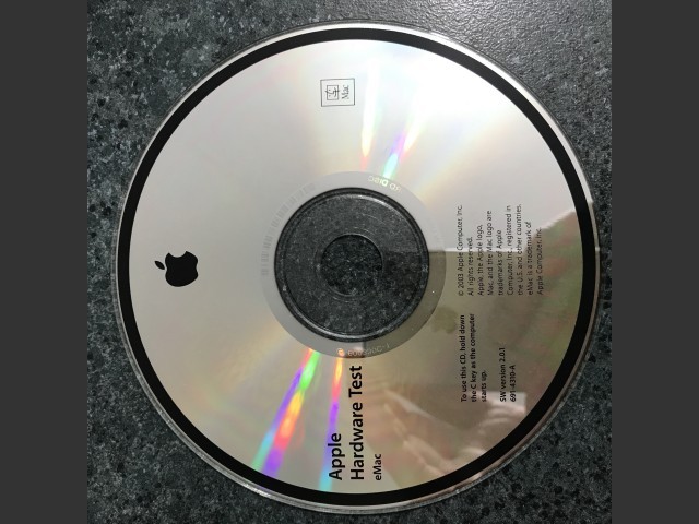 Apple Hardware Test v2.0.1 eMac (CD) (2003)