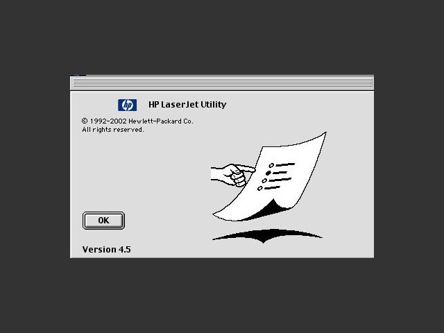 HP LaserJet Utility v4.5 Get Info 