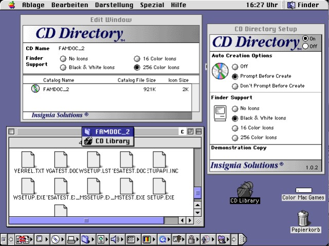Connectix CD Directory (1994)