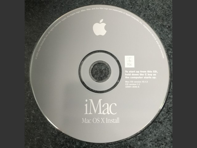691-3634-A,,iMac. Software Restore (4 CD set) Mac OS v10.1.3, v9.2.2. Disc v1.0 (CD) (2002)