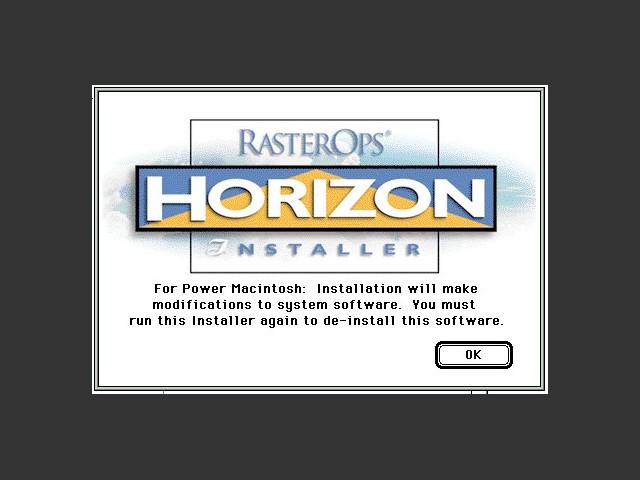 RasterOps Horizon 24 drivers (1994)