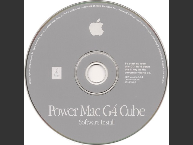 Mac OS 9.0.4 (Disc 2.0) (G4 Cube) (CD) (2000)