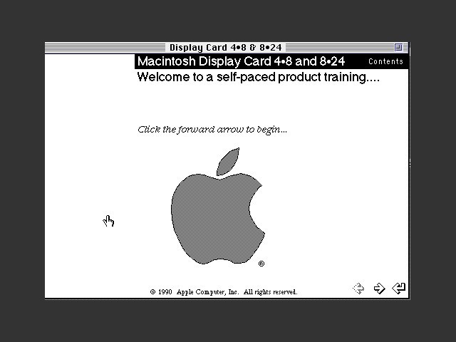 Macintosh Display Card 4•8 8•24 Product Training (1990)