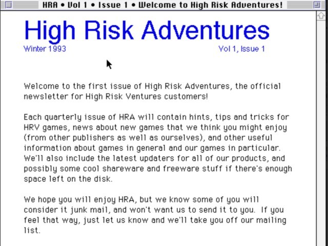 High Risk Adventures (1993)