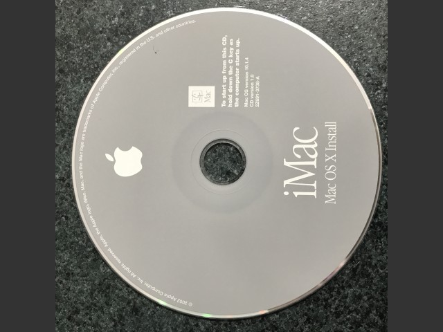 691-3737-A,,iMac. Applications Disc v1.5 & Mac OS X 10.1.4 Install Disc v1.0 2002 (CD) (2002)