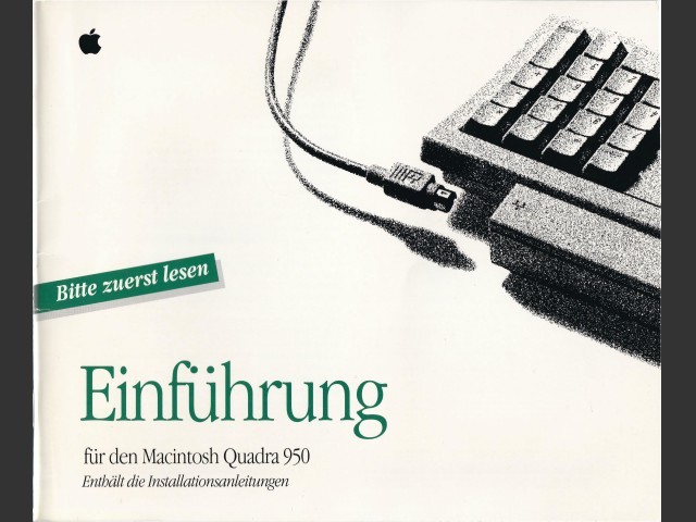 Quadra 950 Einführung (Getting Started) - Deutsch/German (1992)