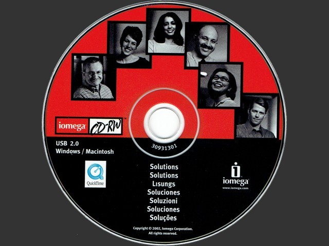 Iomega CDRW Solutions Hybrid (Mac/Win) CD (2002)