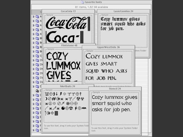 2000 Shareware Fonts for Mac (1993)