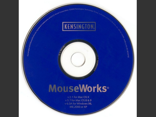 Kensington MouseWorks CD 