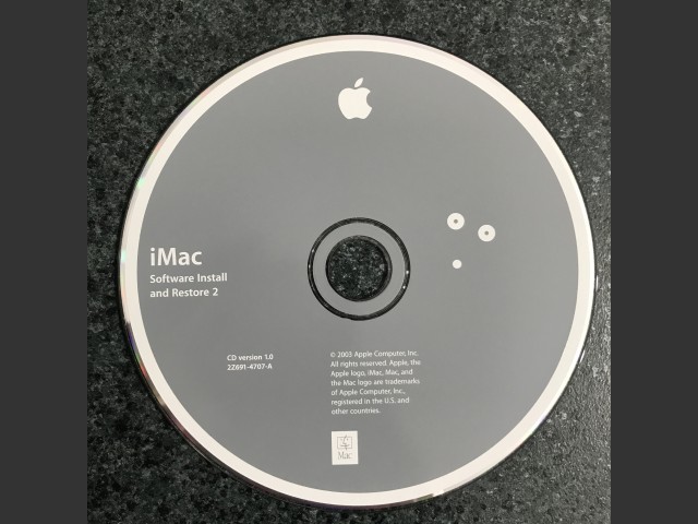 Mac OS X 10.2.7 (Disc 1.1) (iMac) (691-4660-A) (AHT 2.0.2) (DVD) (2003)