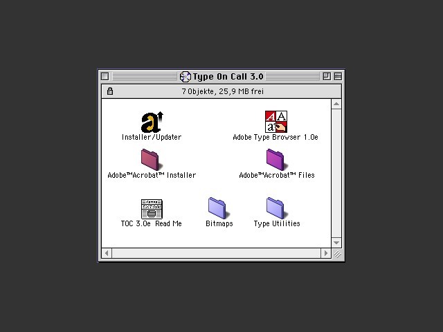 Adobe Type On Call (1993)