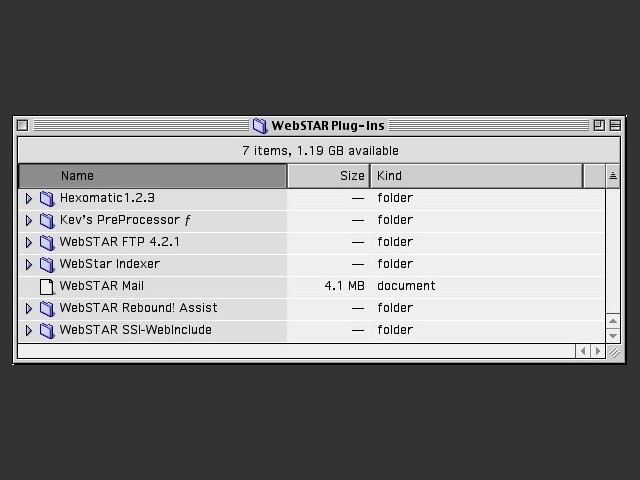 WebSTAR plug-ins compilation (1999)