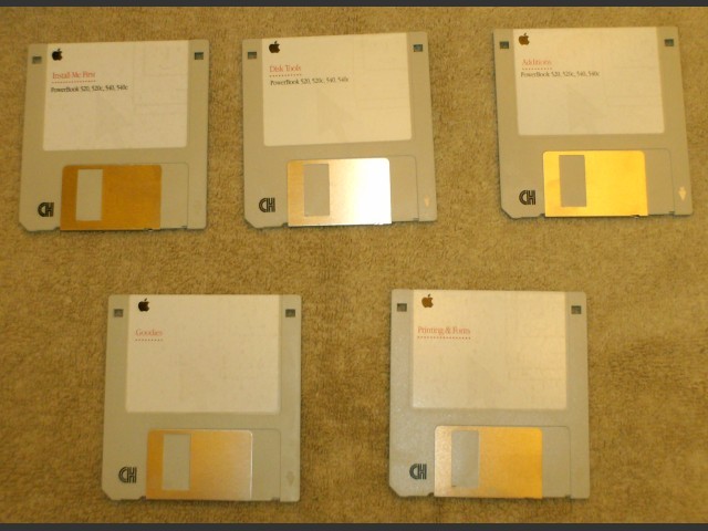 Mac OS Powerbook 500 Series - System Installation Disk Images (1994)