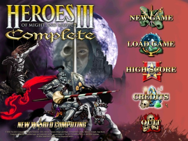 Main menu 