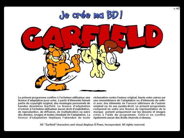 Je crée ma BD ! Garfield (1999)