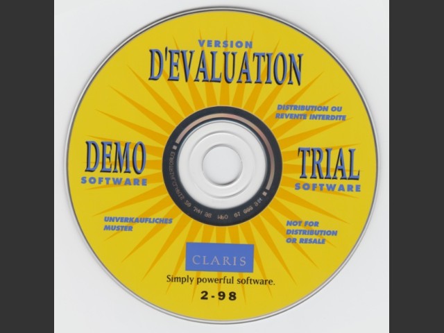 Claris Trial CD (1998)