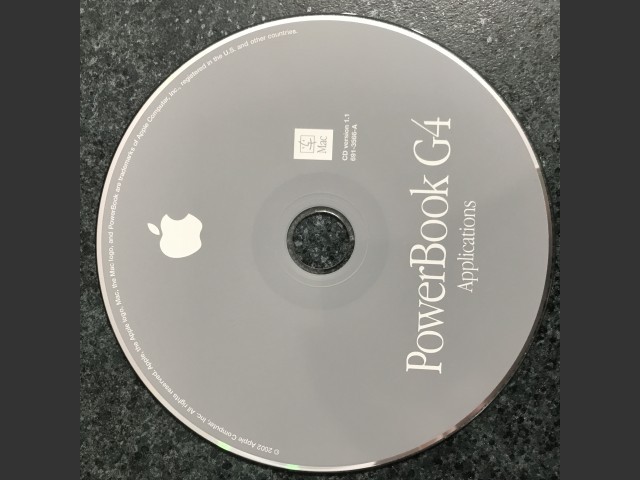 691-3562-A,,PowerBook G4. Software Restore (3 CD set) Mac OS v10.1.4, v9.2.2. Disc v1.0... (2002)