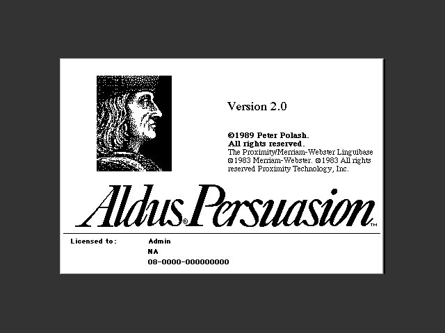 Aldus Persuasion 2.12 (1992)