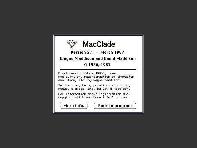 MacClade (1987)