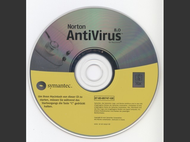 Norton AntiVirus 7.0.2 & 8.0 (German) (2001)