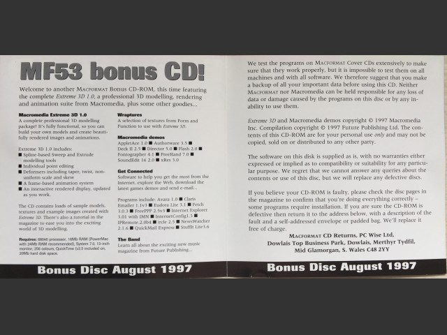 Bonus CD Aug 2 