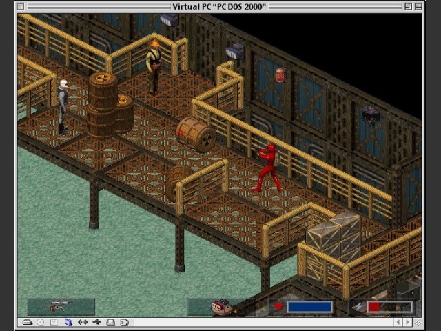 Virtual PC 5.0.4 running Crusader: No Remorse in Windowed Mode 