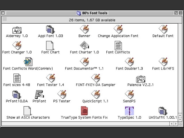 Misc 68K Font Tools & Utilities (1991)