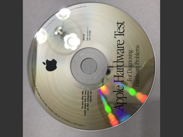 691-2729-A,,Apple Hardware Test v1.1 (CD) (2000)