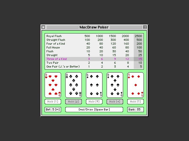 MacDraw Poker (1992)