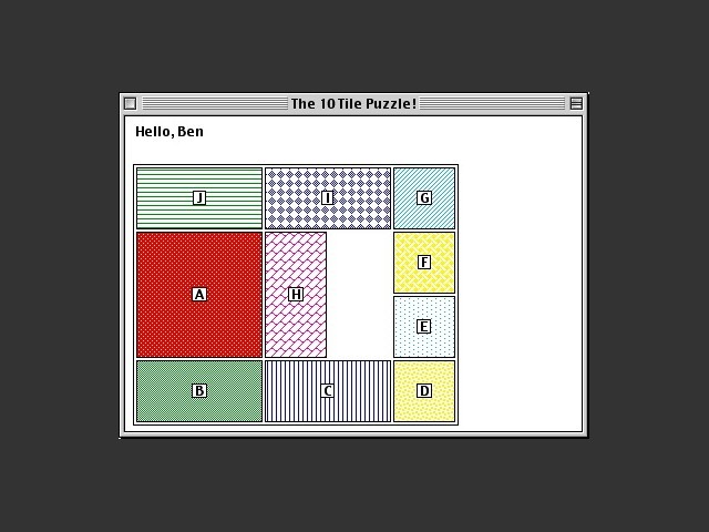 The 10 Tile Puzzle (1990)