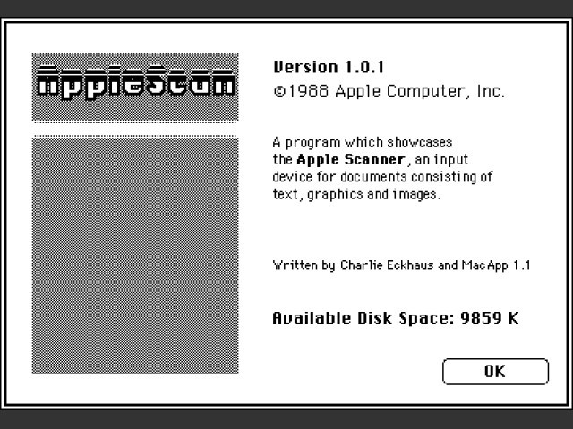 Apple Scanner Software (1988)