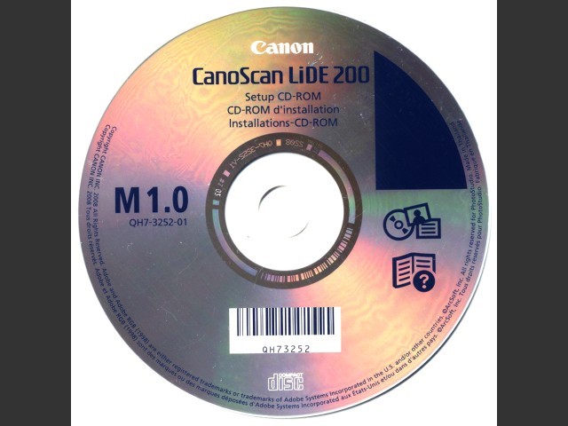 CanoScan LiDE 200 Setup CD-ROM (2008)