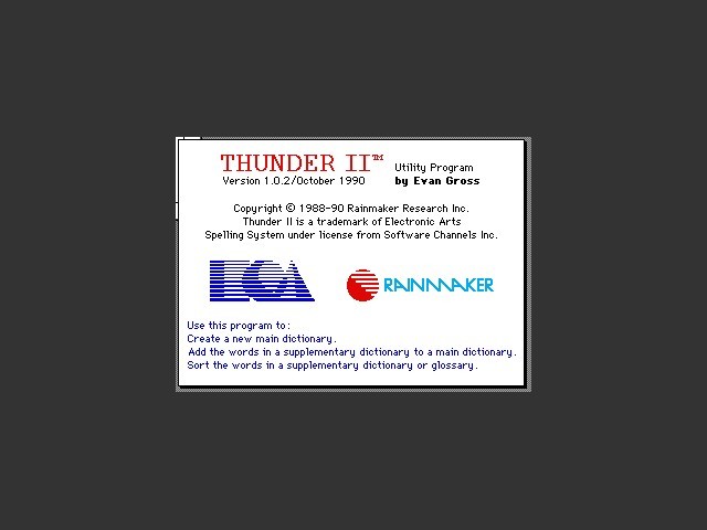 Thunder II 1.0.2 (1990)