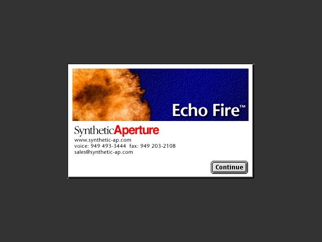 Fire Echo plugin (for After Effects or Photoshop) (2000)