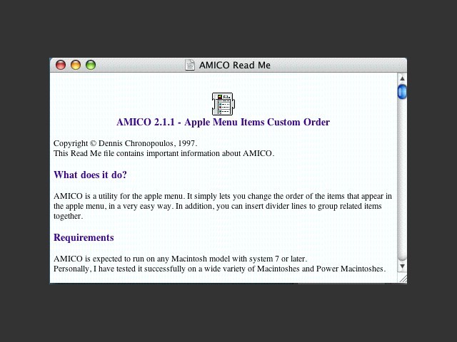 AMICO 2.1 (1997)