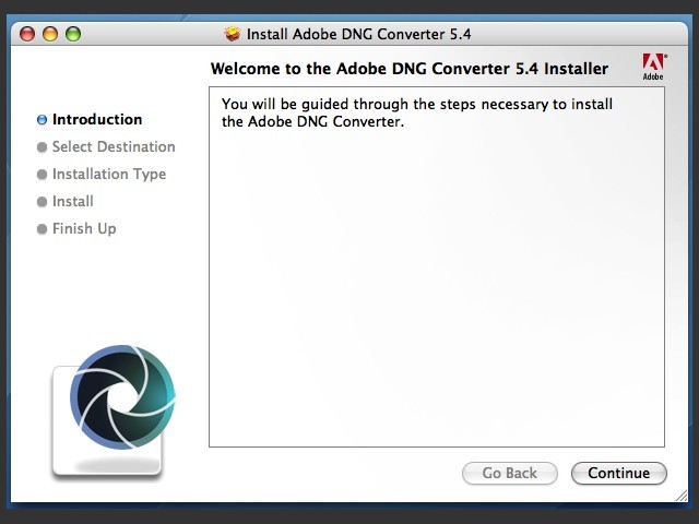 Adobe DNG Converter 5.4 (2009)