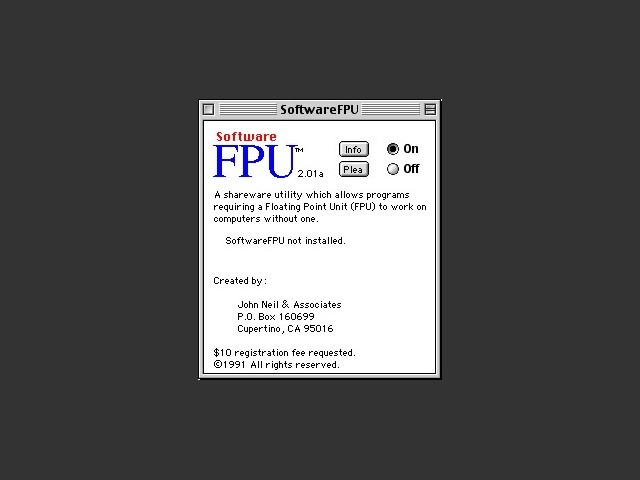 SoftwareFPU 2.x (1991)