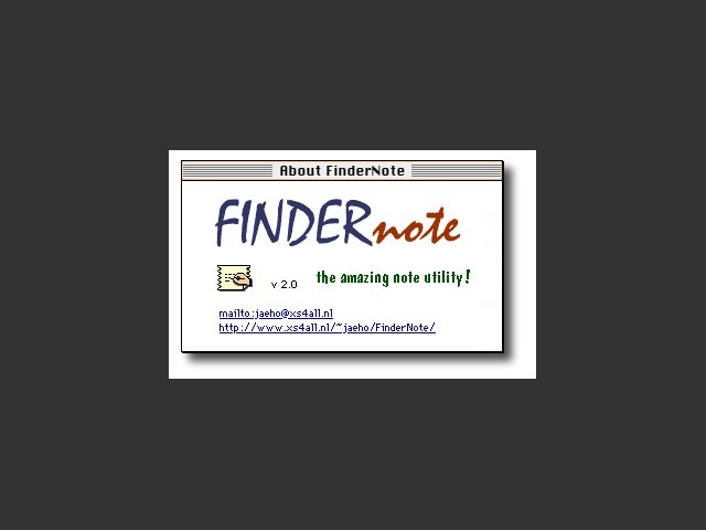 FinderNote 2.0 (1998)
