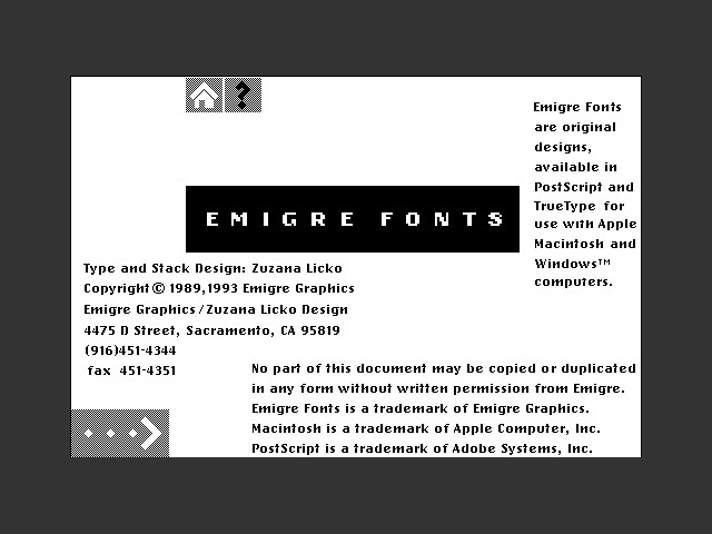 Emigre Signs of Type (1993)
